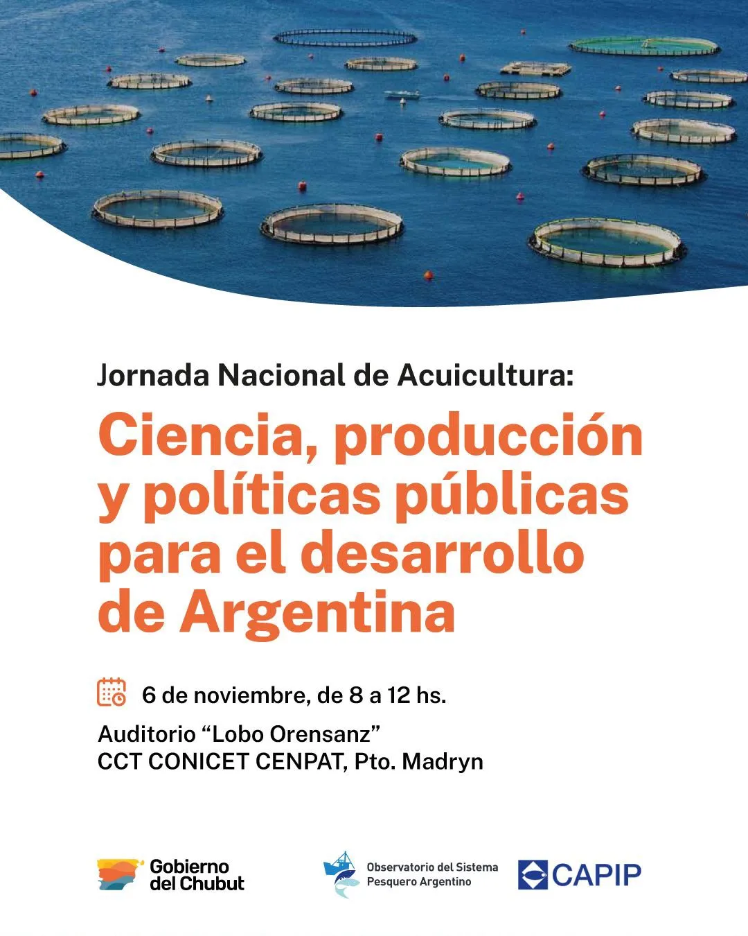 Chubut será sede de una jornada nacional para promover el desarrollo sostenible de la acuicultura
