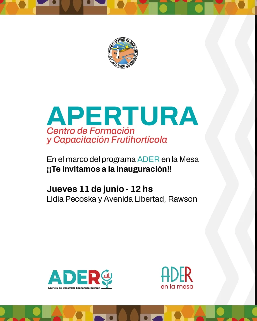 Rawson abre el Centro de Formación Frutihortícola