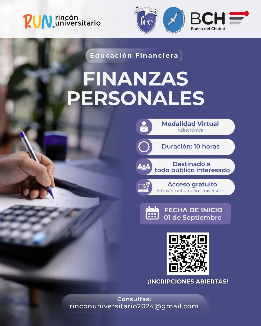 La Facultad de Ciencias Económicas ofrecerá cursos gratuitos de Educación Financiera