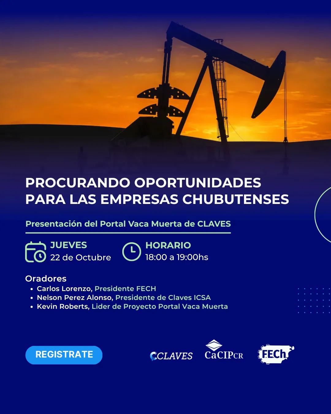 Las empresas chubutenses tendrán este jueves un encuentro para conocer las oportunidades de negocio en Vaca Muerta